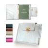 EGOSUNNY® Crocodile-Embossed A5 Refillable Leather Planner – 5.8" x 8.3"