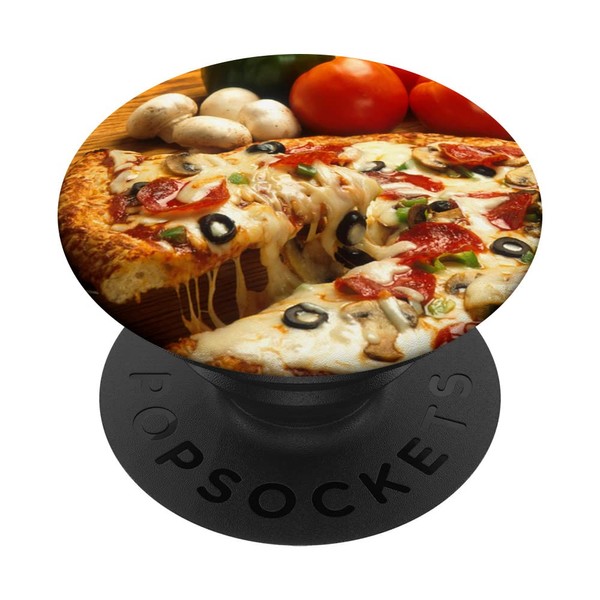 Supreme Pizza Pie Ingredients PopSockets Swappable PopGrip