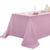 Aocoz Rectangular Tablecloths 90x132 Inch 2 Pack Pink Polyester Washable