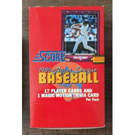 1988 Score Baseball - 20 Unopened Factory Sealed Wax Packs