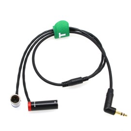 HangTon Audio Cable for Rode Wireless GO to Canon C70 BMPCC 4K BMCC 6K Camera, 3.5mm 1/8" to TA3M Mini XLR 3-pin 2-Channel 20"