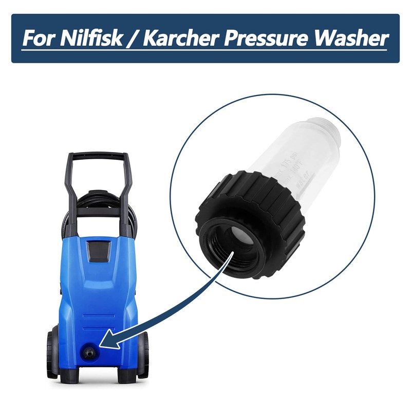 DERASL 3-Pack Water Filter for Karcher Pressure Washers - Compatible