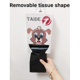 Taide Garbage Bags,5 Rolls Trash Bags 50 * 60cm Strong Bin Bags Unscented Rubbish Bags 100 Pcs-Black