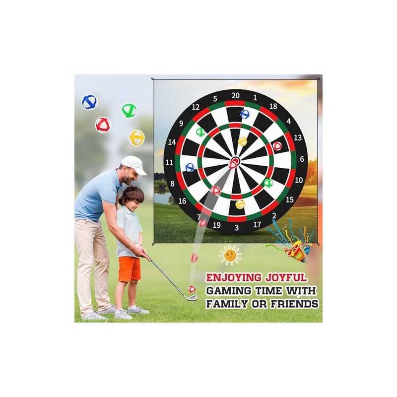 ToVii Golf Practice Balls, 20-Pack, Sticky Hook and Loop Design,