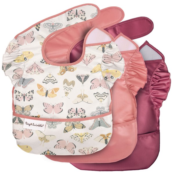 Tiny Twinkle - Easy Bib 3 Pack - Flutter Butterfly
