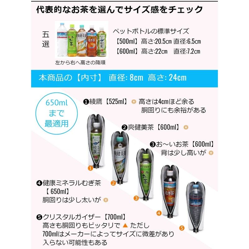 Lunchichi Plastic Bottle Holder, Double-Sided Aluminum Material, For Cold Retention,