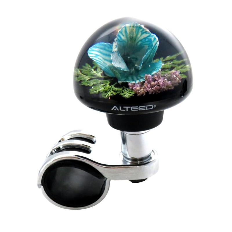 Auto Land Underwater Flower Handle Spinner Blue Steering Spinner Knob