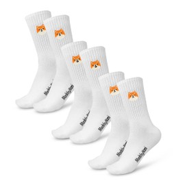 Made by Nami 3 Pairs of Funny Socks for Men and Women with Motif in Set Festival Accessories, Shiba Inus