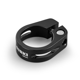Corki Cycles Bike Seatpost Clamp 30mm Bike Seat Post Collar Aluminium Alloy Black