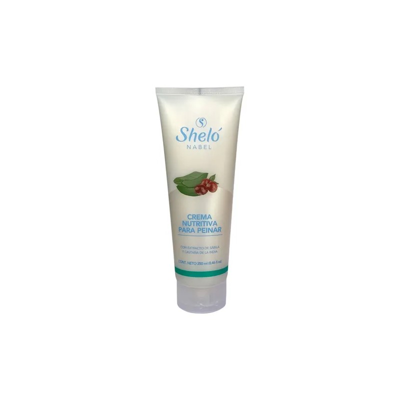 Crema Nutritiva Para Peinar Shelo Nabel 250ml. 2 Piezas