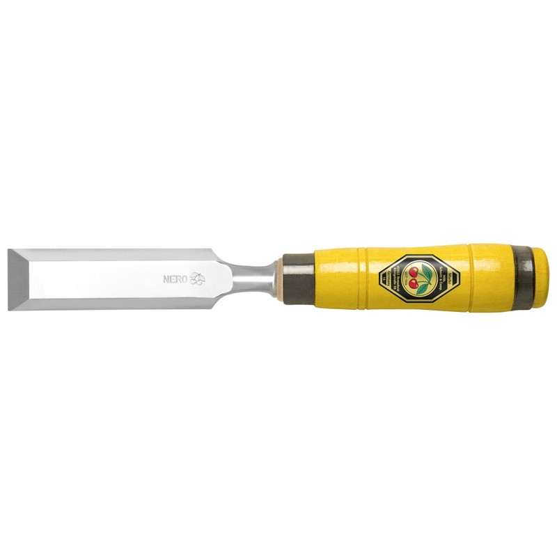Kirschen 1205022 Carpenters Chisel with Horn Beam Handle, Yellow/Silver, 22