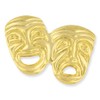 PinMart's Gold Plated Theater Mask Lapel Pin – 1 Piece