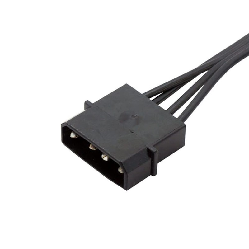 Molex 4 Pin to 4 SATA Female Power Supply Cable