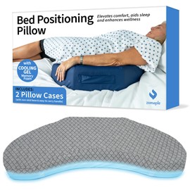 Bedsore Positioning Wedge Pillow - Bed Sore Prevention & Pressure Relief, Heat Regulating Bed Sores Cushion for Butt Lifting and Easy Positioning - New Anti-Slip Design with Non-Skid Removable Cover