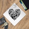 'Flower Pattern Heart' Suction Cup Car Window Sign (CG00027100)
