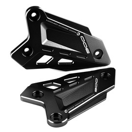 Modeer For Kawasaki Z 900 2018-2023 Z900SE 2022-2023 Motorcycle CNC Footrest Front Pedal Wing Bracket Protector Footrest Heel Plates Protective Cover z900 SE Accessories (Black)