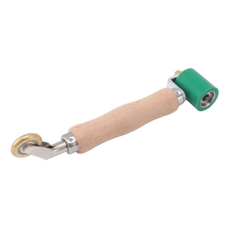 40mm Silicone Seam Roller Dual Use Brass Wheel Wood Handle