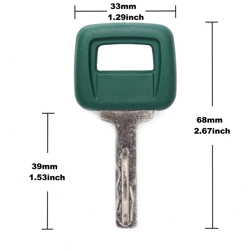 5Pcs Laser Cut Ignition Key Compatible with Volvo Articulated Heavy