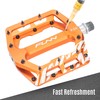 Funn Funndamental Flat Pedals - Wide Platform Pedals for BMX/MTB,