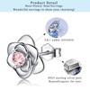 Silver Stud Earrings for Women Girls, Rose Flower Sterling Silver