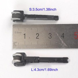 SquEqu 4 Pack Flint Wheel Replacement Barrel Friction Spark Striker Mechanism Rod Stem Striking Lighting Parts for Clipper Lighters CP11 CMP11 CP22 CMP22 Repair Refill Starting Fire 3.5cm 4.3cm