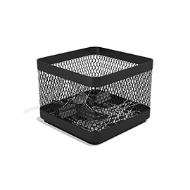 TRU RED Small Stackable Wire Mesh Accessory Holder, Matte Black, 3/Pack (TR57571-CCVS)