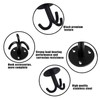 Ymaiss 4Packs Stainless Steel Mount Ceiling Hooks with 3 Hooks,