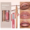 Melemando 2PCS Lip Liner and Lipstick Combo Set, 2 in