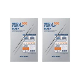 Wellderm 웰더마 니들 100 엑소좀 마스크 1박스(5매) x 2EA Wellderm Needle 100 Exosome Mask 1 Box (5 Sheets) x 2EA