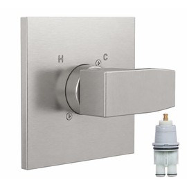 Replacement for Delta 13/14 Series Shower Handle Trim Kit with RP46074 Cartridge, Compatible with Delta R10000 Valve, Brushed Nickel (Valve Not Included)
