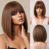 Pelucas para Mujer Cabello Natural, Pelucas Bob Cortas para Mujer