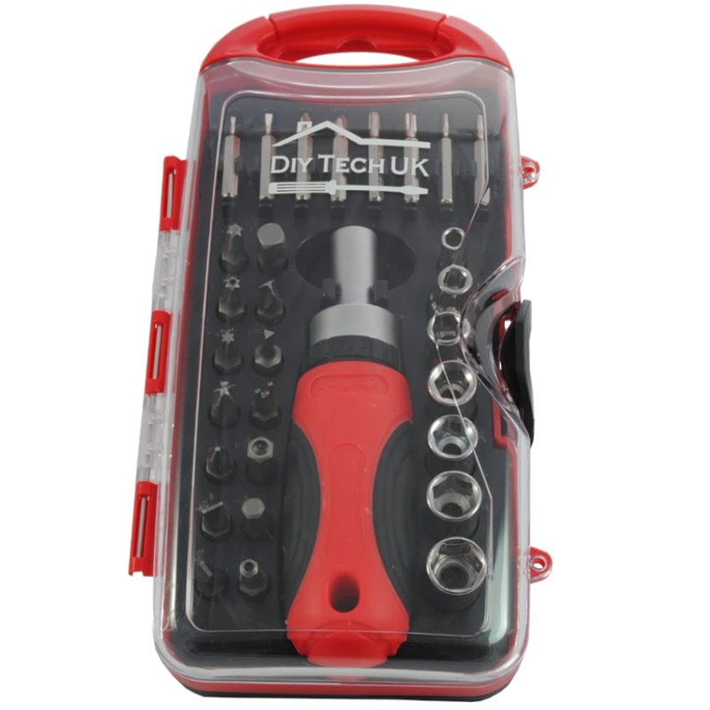 DIY TECH UK - 30 in 1 Magnetic Ratchet Screwdriver