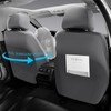 GEEYONTEK Premium Leather Car Seat Covers Front Pair,Universal Fit for