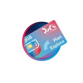 Diri SIM Recargable con 30 Días de Servicio 3GB Plan Explora