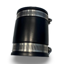 Aqua Universe 2" Flexible Rubber Connector 75x75x90mm with Hose Clips