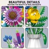 Vocrev Icons Wildflower Bouquet Building Set for Adults, with Vase