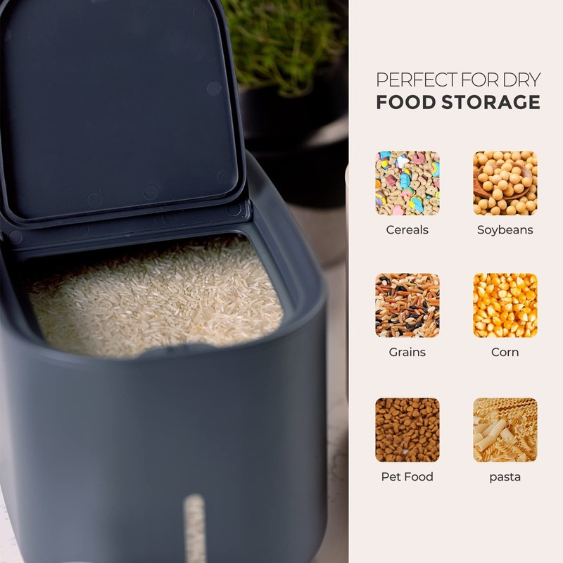 Zuutii Rice Storage Container,Food Container, Dry Food Storage, Pet Food