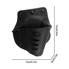 Revolver Tactical Holster Concealed Carrying Holster for Outdoor Sports Black