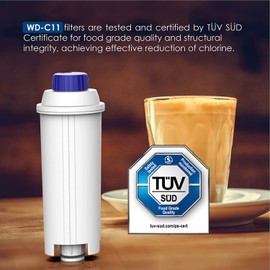 Waterdrop Coffee Filter, Replacement for De'Longhi® Water Filter DLSC002, ECAM, Eletta, Dinamica, Magnifica, ETAM Autentica and Different Model of Esam, TÜV SÜD Certified (4)