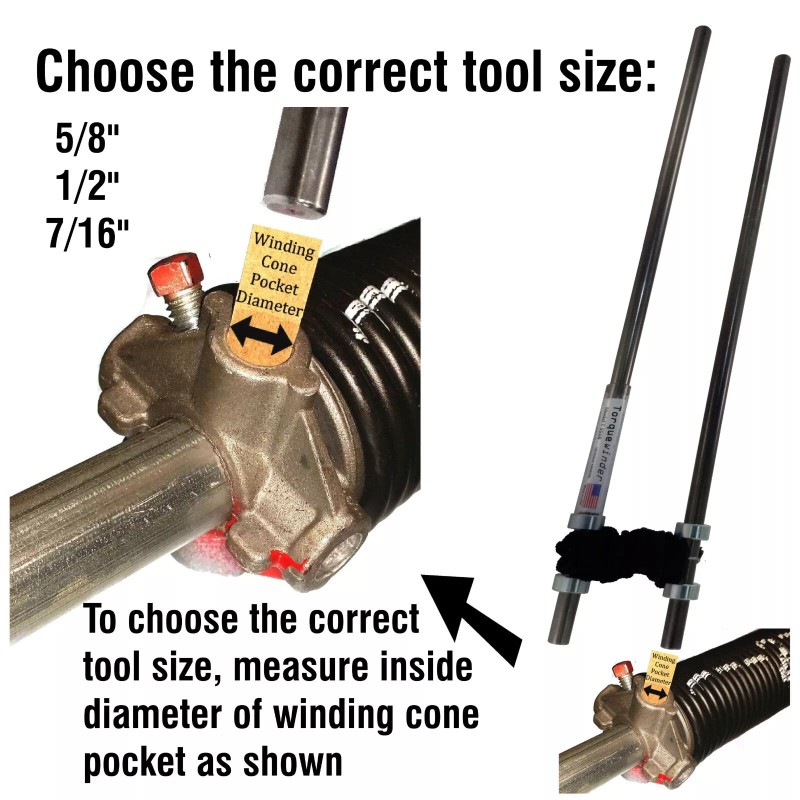 Torquewinder Garage Door Spring Winding Bars: Easier to handle &