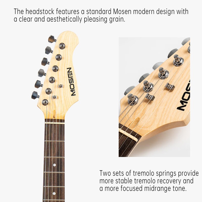 MOSEN 39in Full Size Beginner Electric Guitar Starter Kit, Beginner