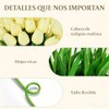 Tulipanes Artificiales Decoracion,24 Pack Flores Artificiales Con Pegamento