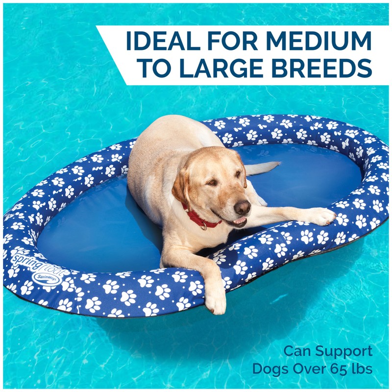 SwimWays Paddle Paws Spring Float Dog Raft, Large (65 lbs.
