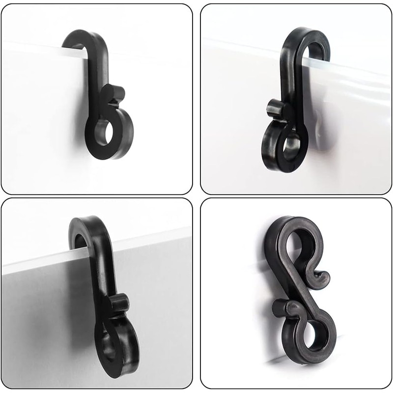 UKDD® Outdoor Light Clips, Light Clips Gutter, Hooks Outdoor Light,