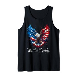 American Flag Patriotic Founding Fathers We The People USA Tank Top