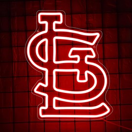 Baseball Neon Sign for Wall Decor Cardinals Baseball Neon Light Baseball Sports LED Neon Signs for Man Cave,Club,Bar Pub,Party,Birthday Christmas Gifts for Man,Boys,Fans,Size 13.8 * 11.1inch(FMXD241)