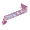 Hanna Roberts Sparkling Glitter Hot Pink Mommy To Be Sash