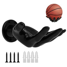 XPJBKC Ball Holder Wall Hand, Ball Holder Hand, Ball Holder Wall Handball, Creative Practical Hand Wall Mount with 4 Screws and Plastic Pins for Balls, Keys, Headphones, Soap, Safe Stable
