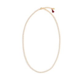 SHASHI Women's Tennis Diamond Necklace, Gold, One Size