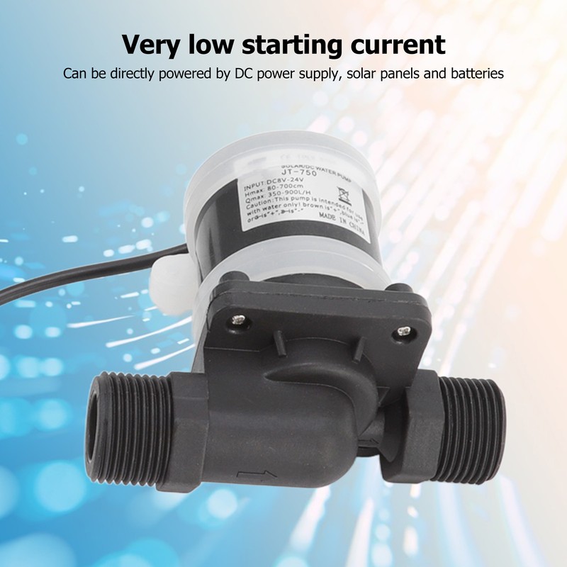 G1/2 Male Thread DC Booster Circulation Brushless Water Pumps 8‑24V